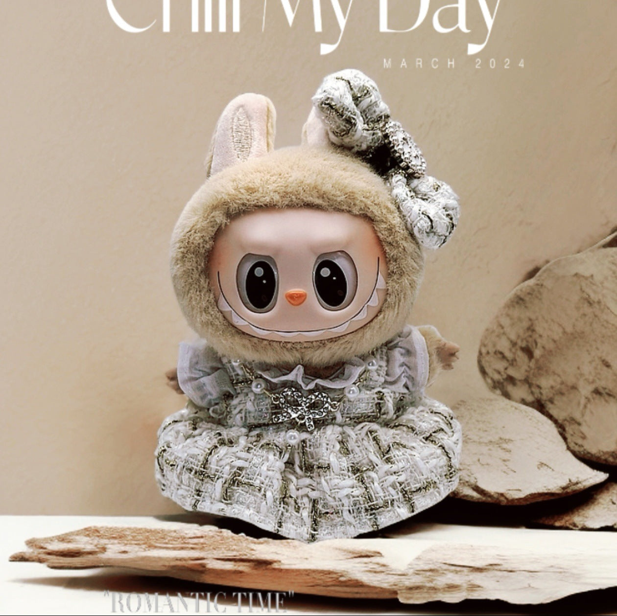Labubu Doll Coat Outfit for 17cm Vinyl Pendant Dolls