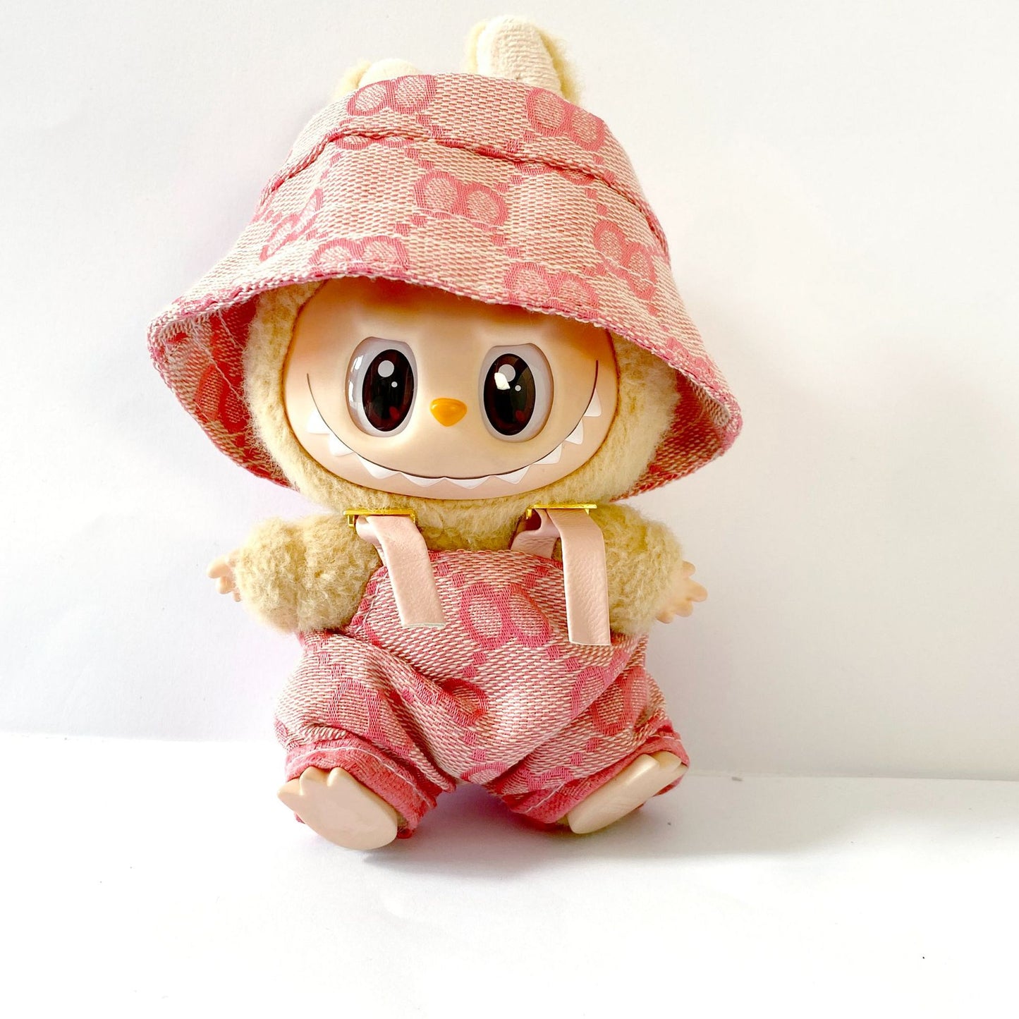 Labubu Doll Outfit - 17cm Party Clothes Set with Skirt, Suspenders & Accessories