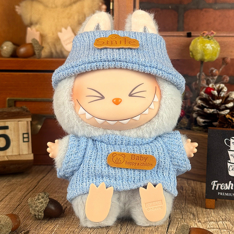 Suitable for labubu doll clothes 17cm pull cloth doll clothes small jewelry doll for suit wholesale