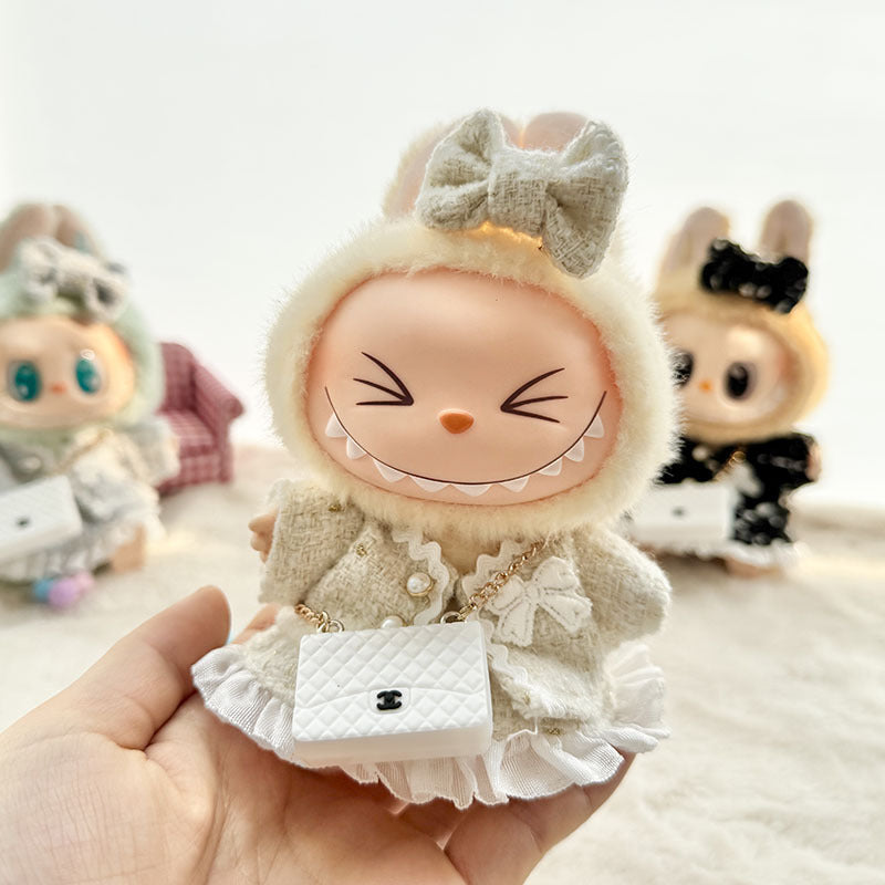 Labubu Doll Clothes Set - Classic Skirt Outfit for 1st & 2nd Gen Labubu