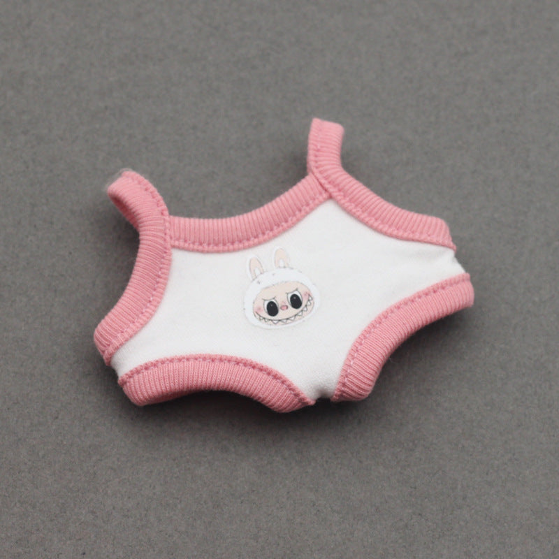 Labubu Doll Swimsuit Vest for 17cm Sugar Gum Doll