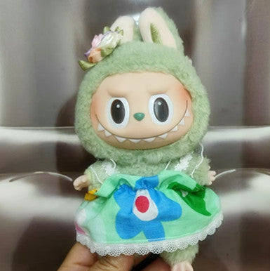 Labubu Doll Clothes for 17cm Vinyl Pendant Doll - Skirts & Outfits