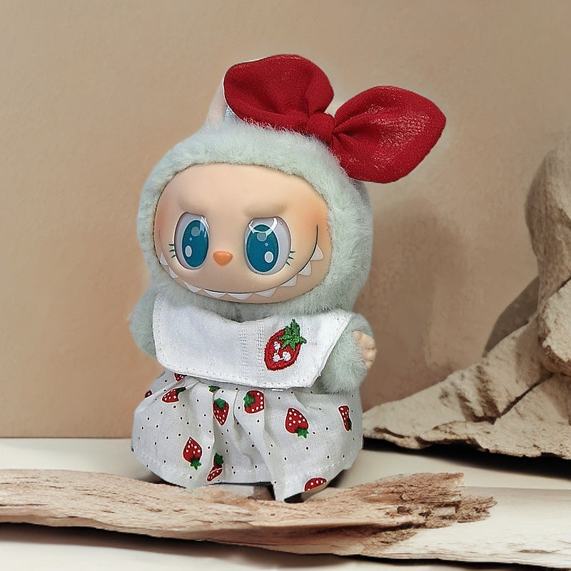 Labubu Doll Outfit Set - Skirt, Hat & Accessories