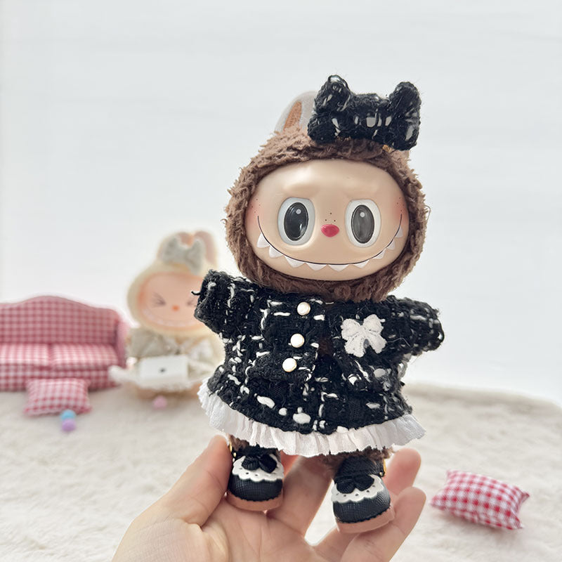 Labubu Doll Clothes Set - Classic Skirt Outfit for 1st & 2nd Gen Labubu