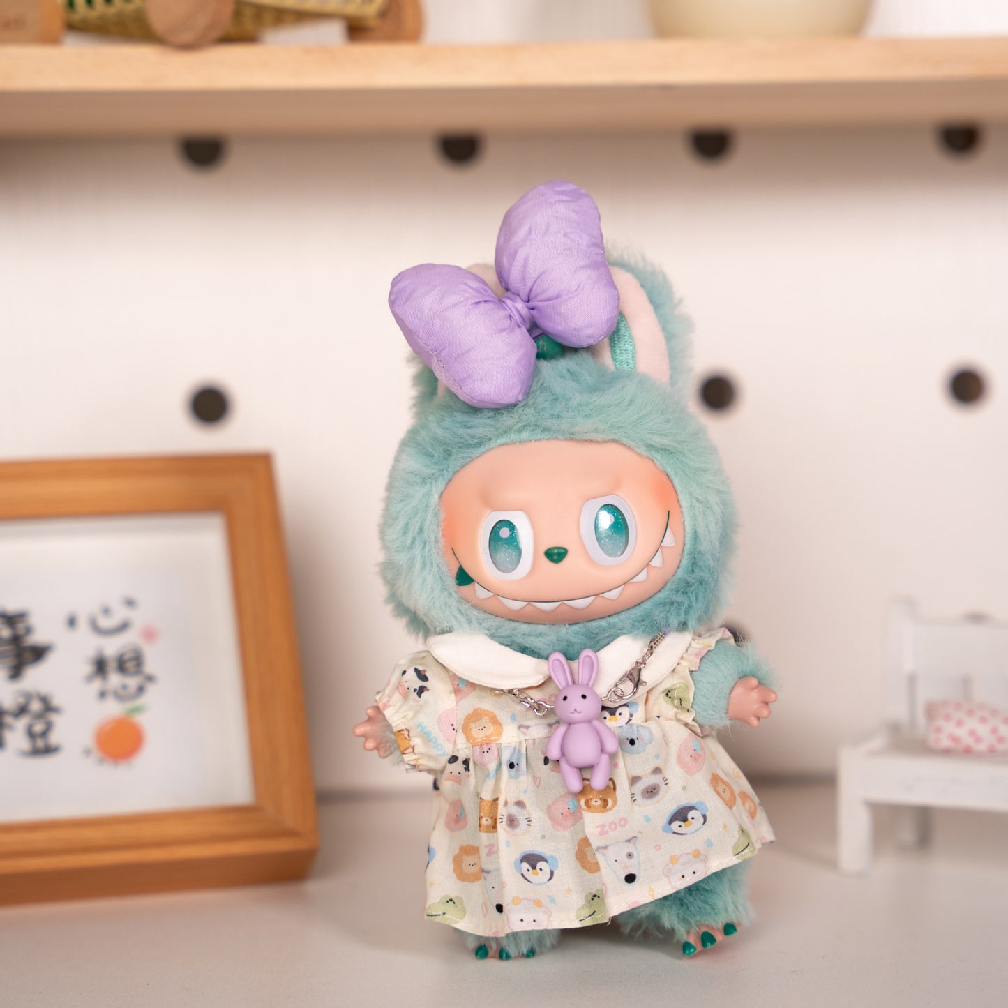 Labubu Doll Summer Dress Outfit for 17cm Vinyl Dolls