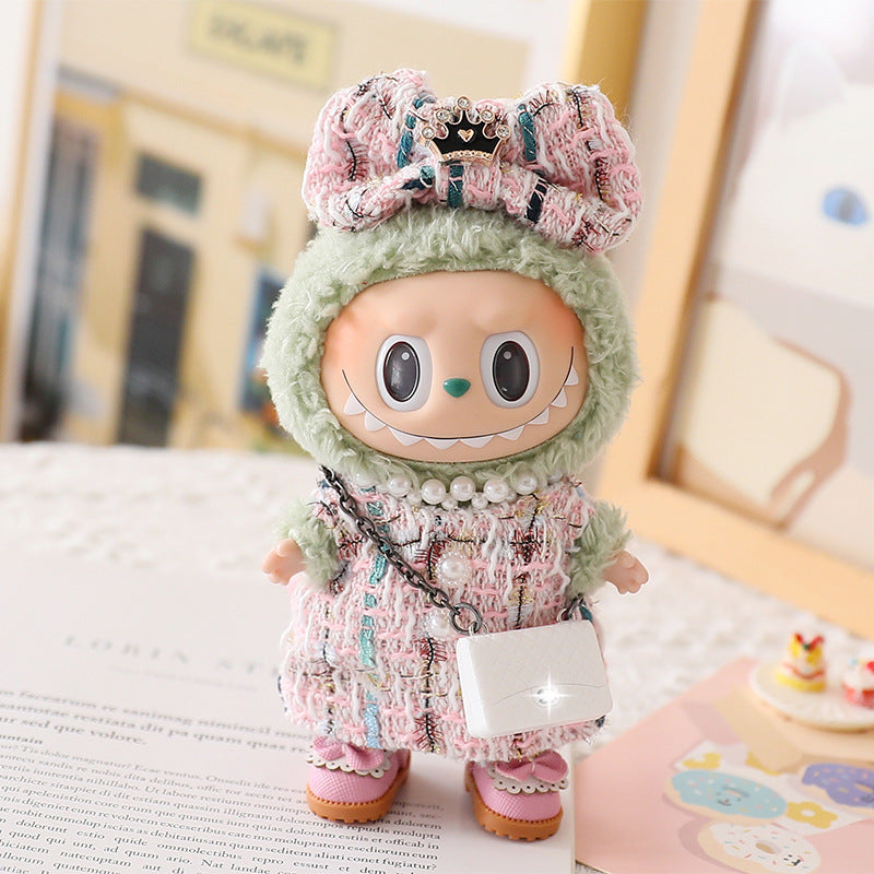 Clothes Only Rab Cloth Doll Vinyl Blind Box Pendant Sitting Party Small Chanel Style Cute Clothes One or Two Generation suit
