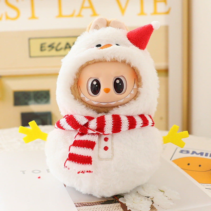 One or two generations of labubu doll clothes vinyl blind box pendant labubu melody clothes cartoon shark even into clothes
