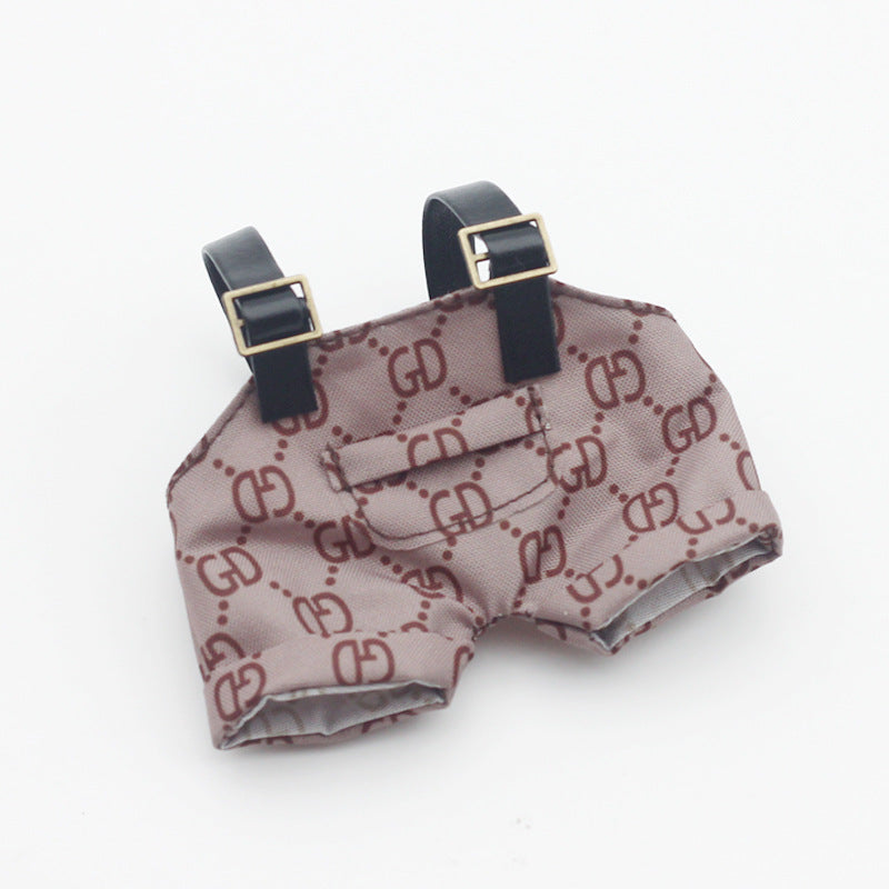 Labubu Doll Printed Suspender Pants for 17cm Labubu - Multiple Colors