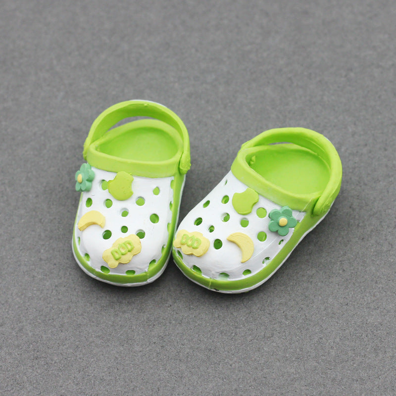 Labubu17CM Rab Bao-ao Hug 6 Points BJD Doll 15CM Doll EXO Sandals Sand Hole Slippers