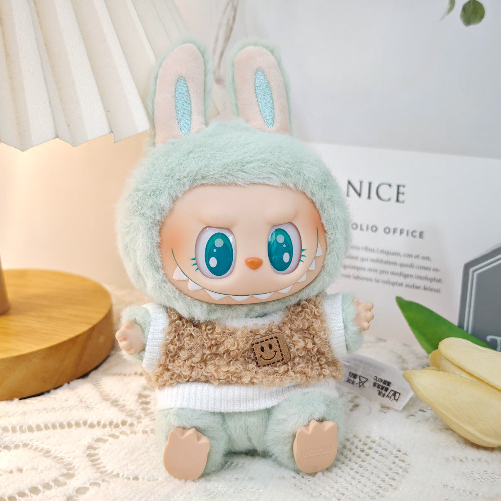 Labubu Doll Outfit Set - Cute Baby Clothes & Accessories for Vinyl Dolls