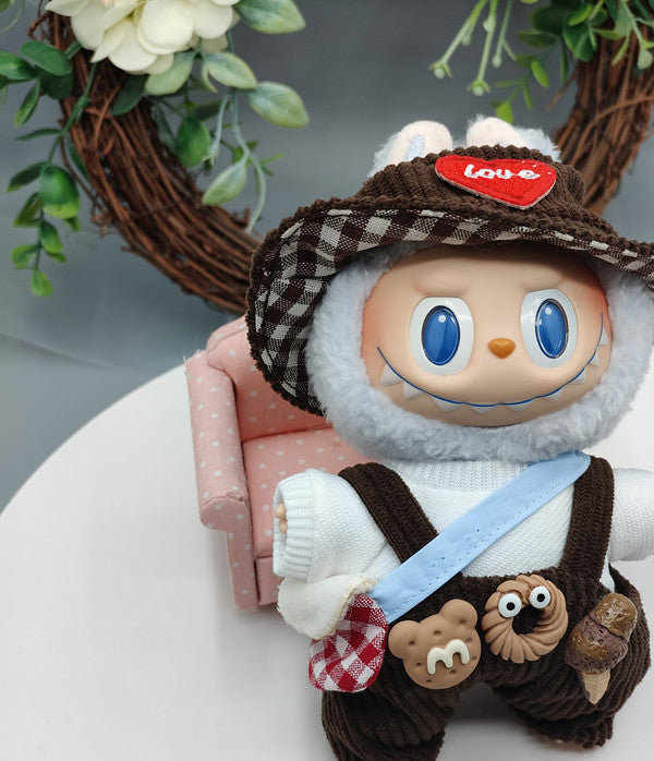 Only clothes generation two generation 17cm labubu doll cloth cloth sit party accessories replacement fashion clothes doll