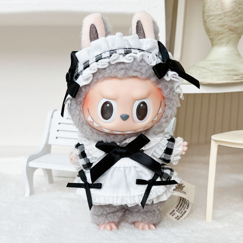 Labubu Doll Jumpsuit Outfits for 17cm Vinyl Dolls