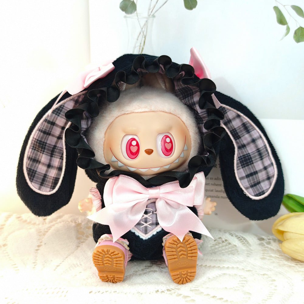 Labubu Bunny Jumpsuit & Princess Shoes Outfit for 1st & 2nd Gen Dolls