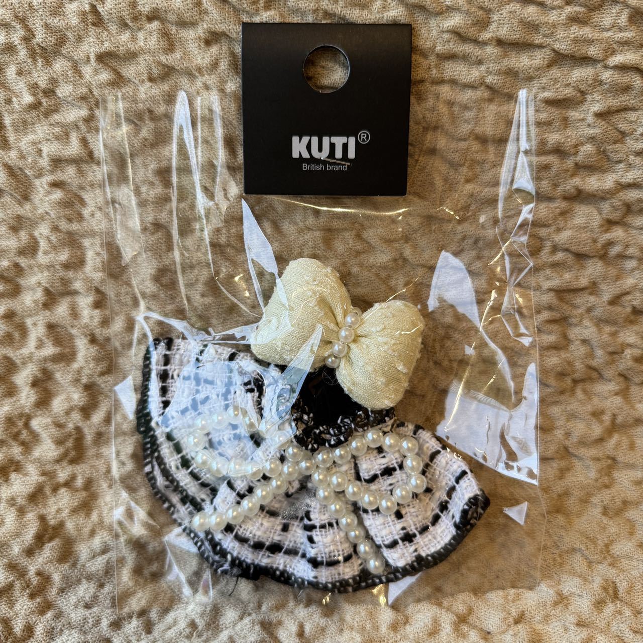 Labubu Doll Skirt Outfit with Bow & Pearl Chain - Multiple Colors