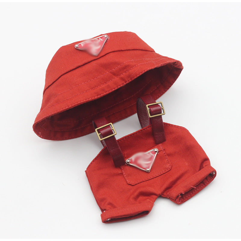 Labubu Doll Hooded Sweater & Hat Outfit for 17cm Vinyl Doll