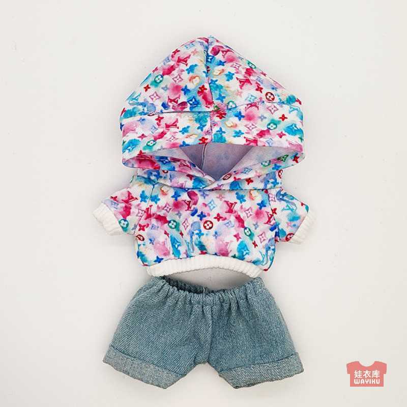 Leather Pilot 17cm Labubu Suit t Custom Wholesale Spot Labubu Keychain Baby Clothes Pendant