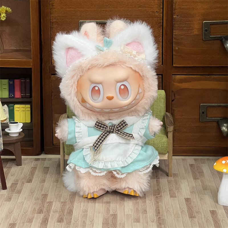 Wholesale Labubu Doll Clothes 17cm Accessories First, Second, Third Generation Vinyl Plush Doll Outfit Set
