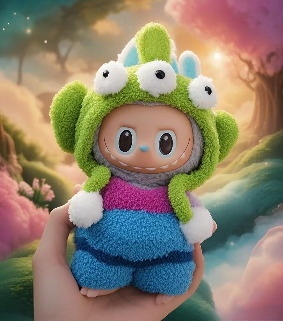 Labubu Doll Clothes 17cm Hand-Crocheted Outfits for 1st & 3rd Gen