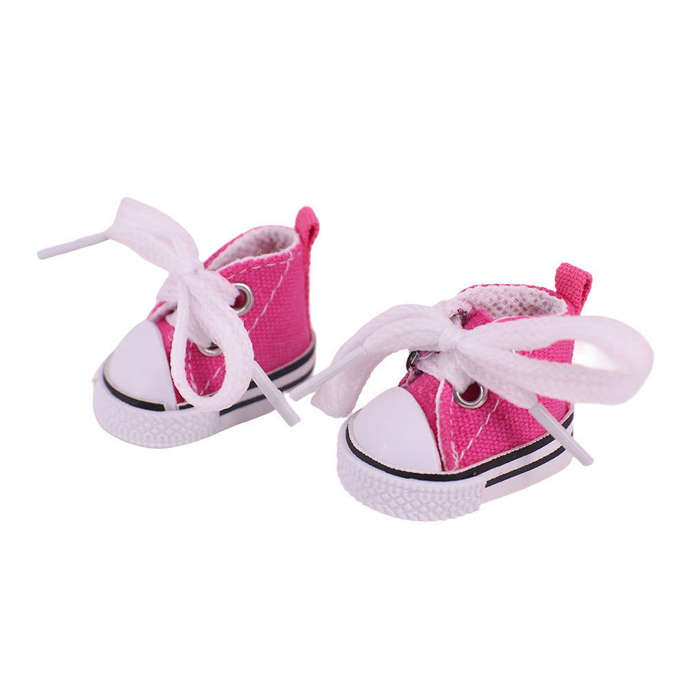 Labubu Doll Canvas Shoes - 3.8cm EXO Style for 17cm Pendant Doll