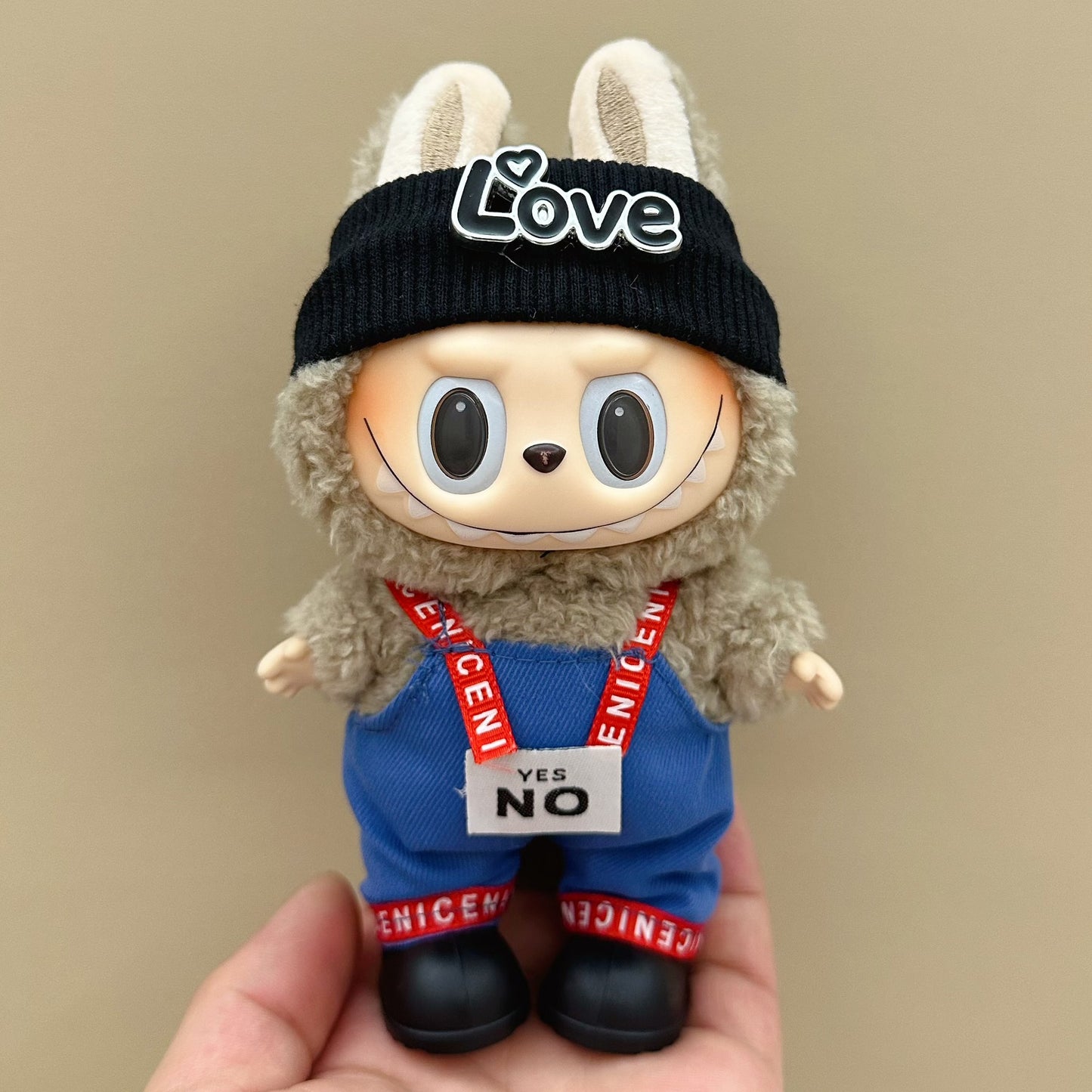 labubu doll clothes 17cm pull cloth clothes blind box doll skirt suit cute dress toy cross-border wholesale