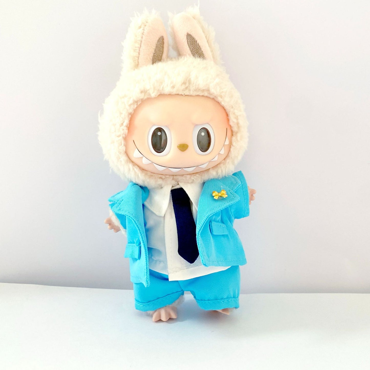 Labubu Doll Couple Outfit Set - Office Workwear Style for 17cm Labubu
