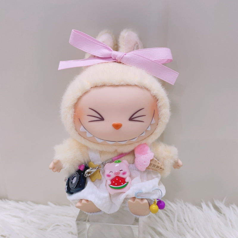 Labubu Doll Summer Ice Cream Overalls Outfit