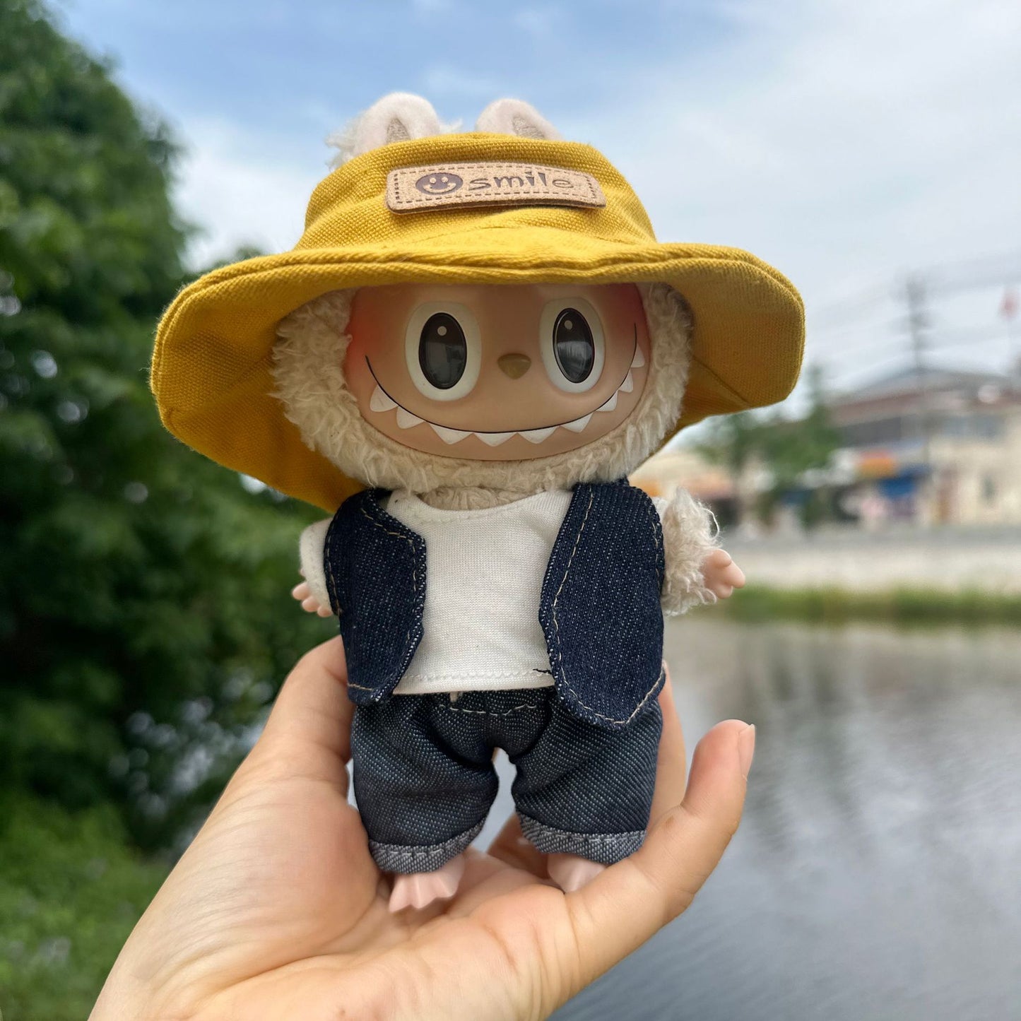 New Cameraman Labubu Pendant Baby Clothes Accessories suit Labubu Doll Keychain for Summer Baby Clothes