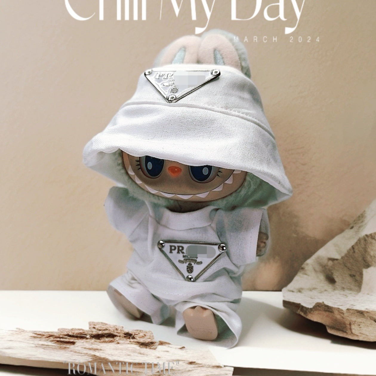 Labubu Doll Outfit Set - 17cm Cute Clothes with Hat & Accessories