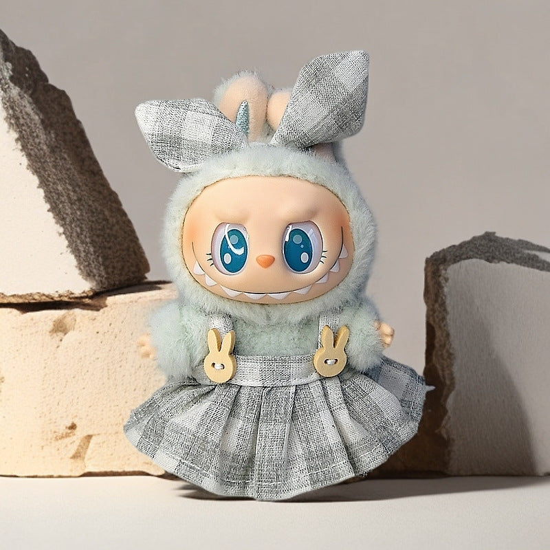 Labubu Doll Outfit Set - Skirt, Hat & Accessories