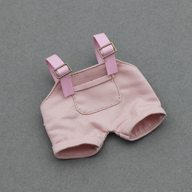 Labubu Doll Denim Suspender Pants for 17cm & 10cm Dolls