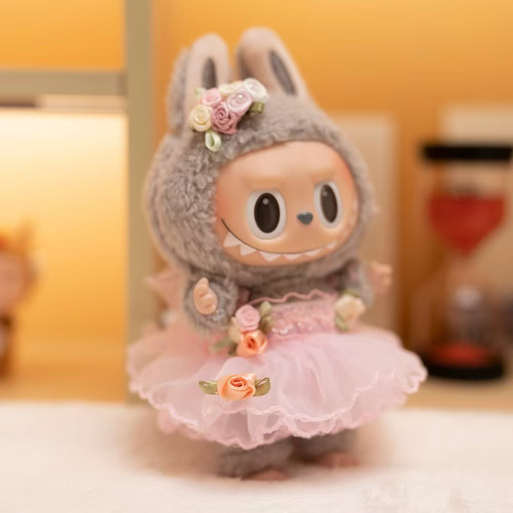 Labubu Doll Wedding Dress & Outfit Set for 17cm Vinyl Doll