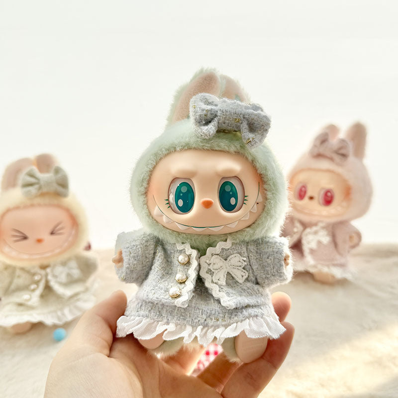 Labubu Doll Clothes Set - Classic Skirt Outfit for 1st & 2nd Gen Labubu