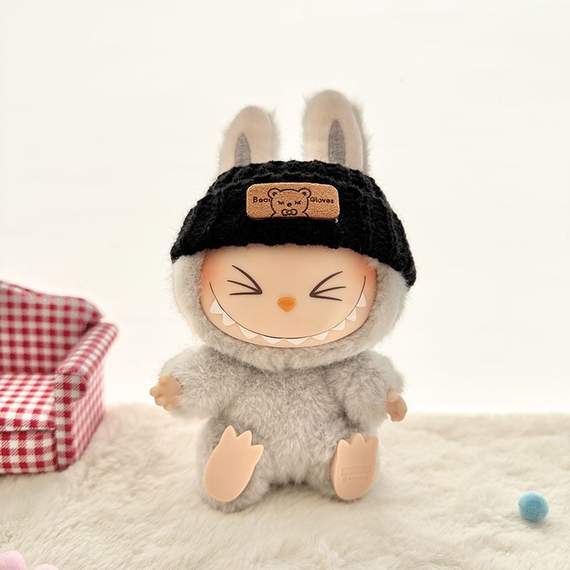 17cm Blind Box Rab Cloth Pendant Doll Hats Shoes Accessories Labubu Clothes Accessories Doll Toy Shoes