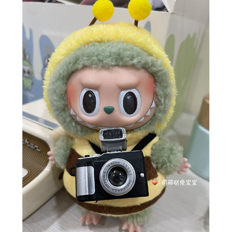 Labubu Doll Halloween Outfit - Pumpkin Clothes for Vinyl Doll