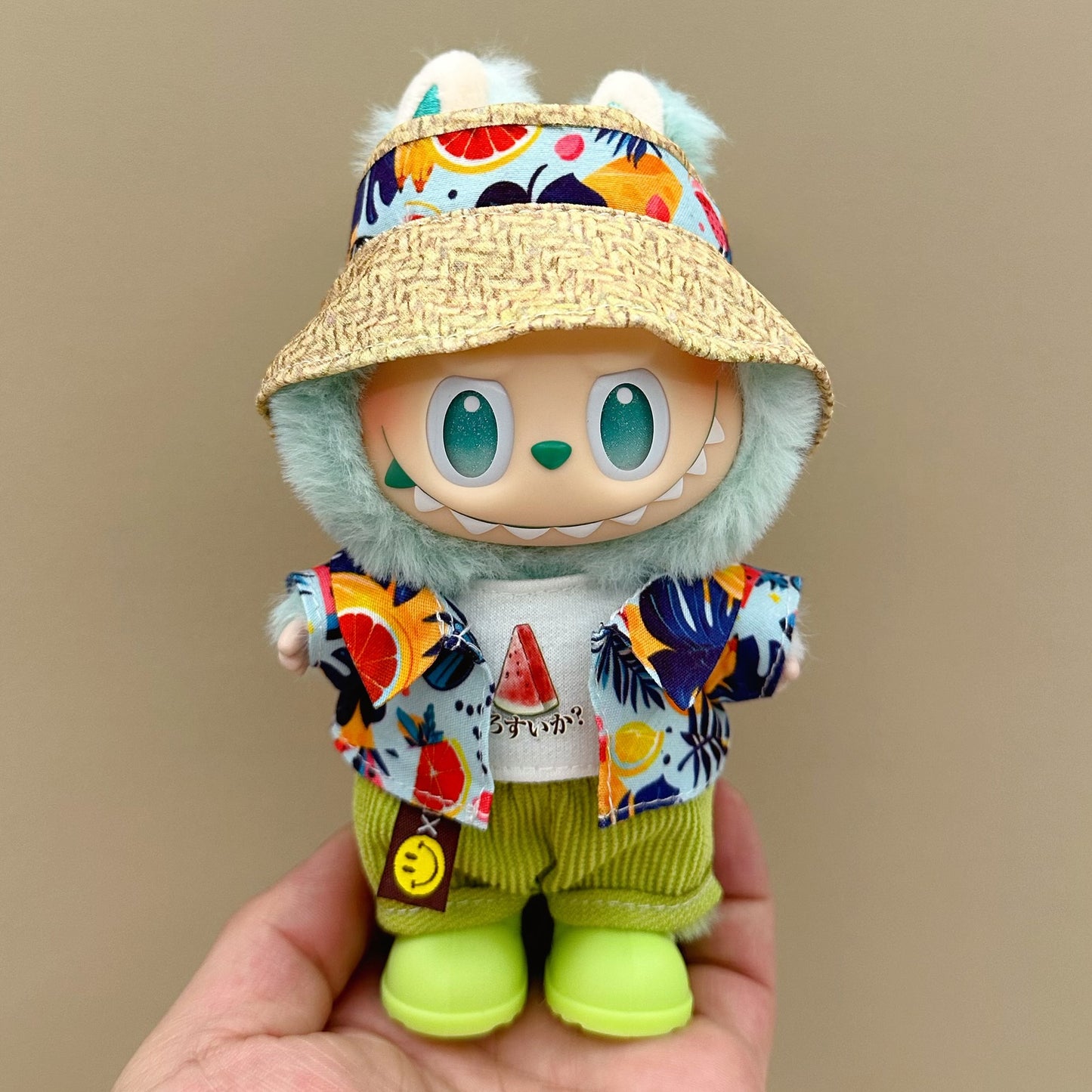 labubu doll clothes 17cm pull cloth clothes blind box doll skirt suit cute dress toy cross-border wholesale