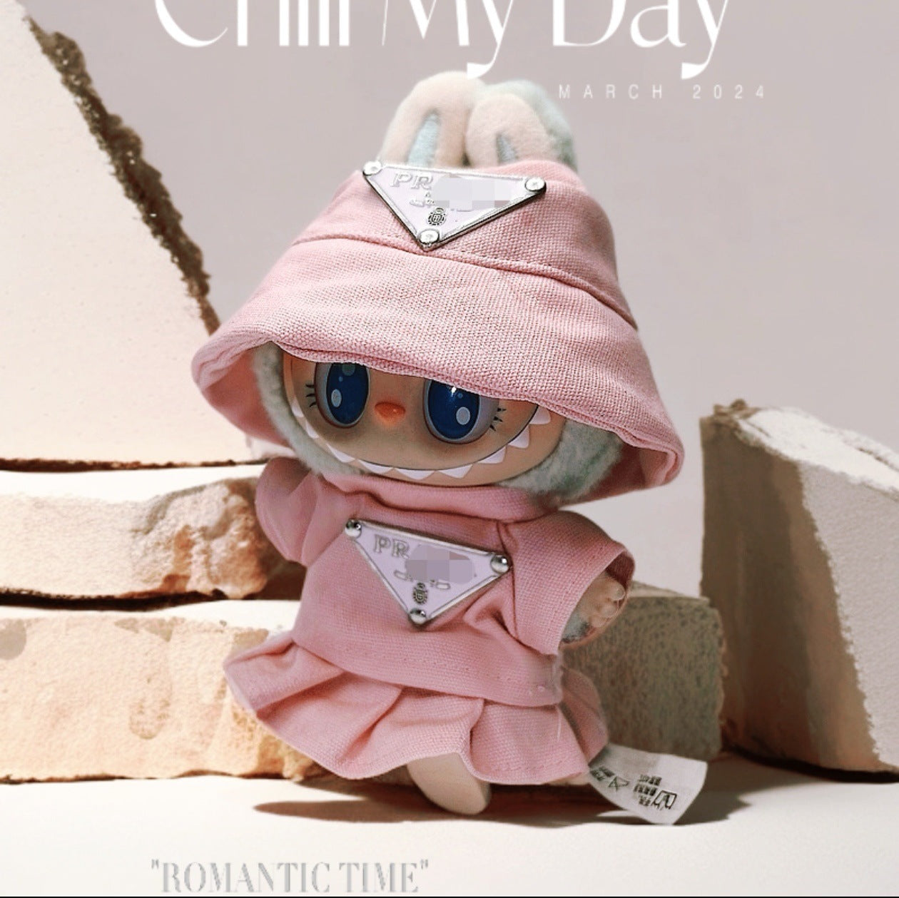Labubu Doll Outfit Set - 17cm Cute Clothes with Hat & Accessories