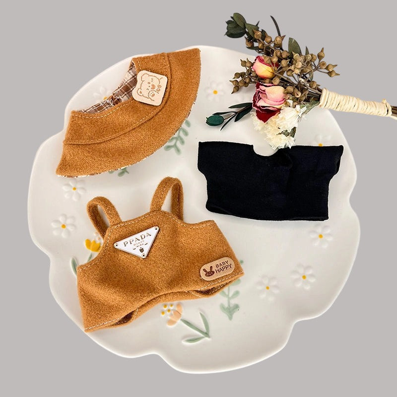 Wholesale labubu labubo baby clothes 17cm blind box pendant one or two generations of baby clothes suit a generation of hair
