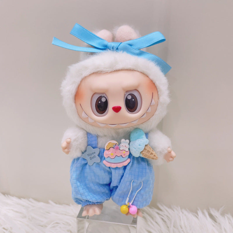 Labubu Doll Summer Ice Cream Overalls Outfit