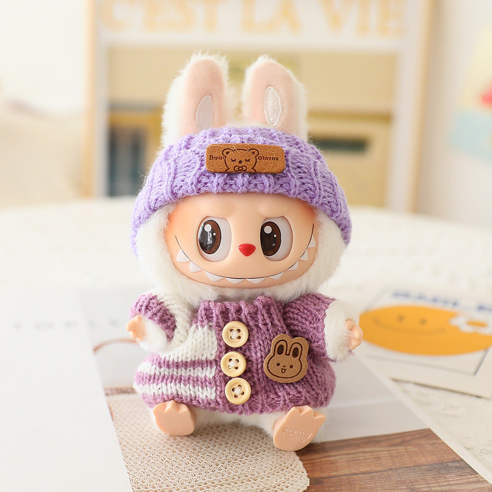 Labubu Baby Clothes Generation Two Generation Three Generation Labubu Clothes Wear Sweater Shoes Vinyl Pendant Replacement Glasses