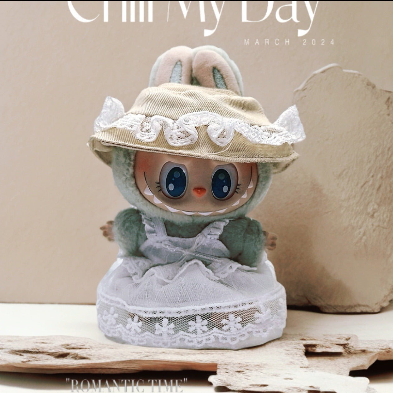 Labubu Doll Coat Outfit for 17cm Vinyl Pendant Dolls