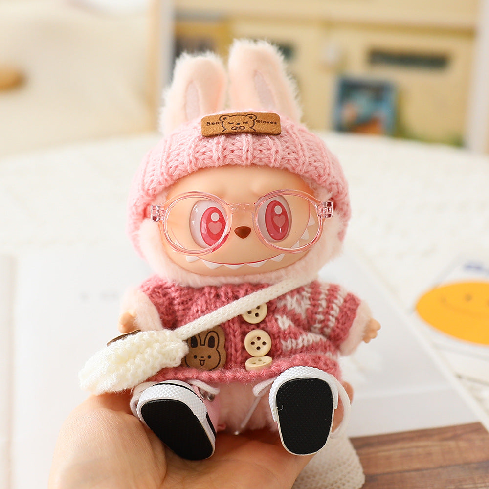 Labubu Baby Clothes Generation Two Generation Three Generation Labubu Clothes Wear Sweater Shoes Vinyl Pendant Replacement Glasses