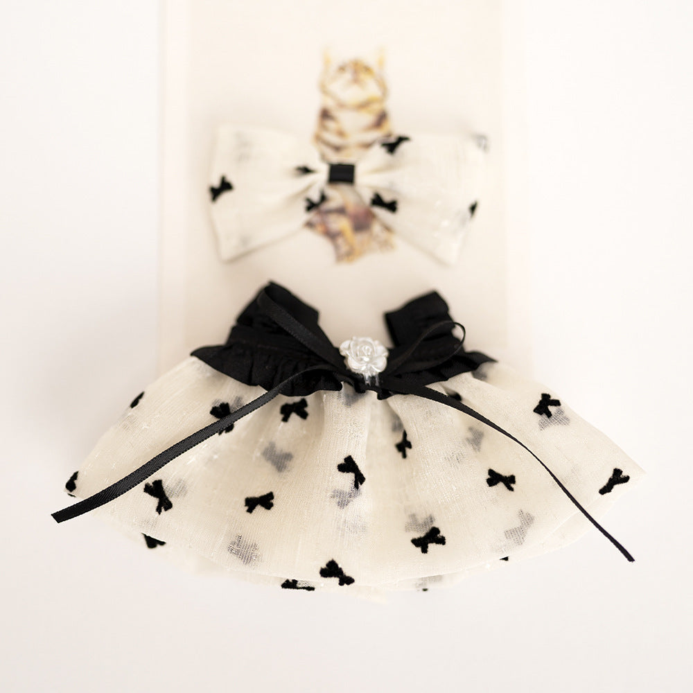 Labubu Doll Doll Coat Camellia Sling Yarn Skirt Labubu Plush Toy Doll Doll Pendant Clothes