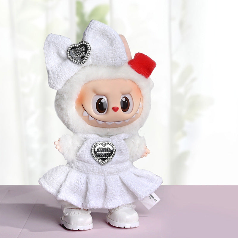Labubu Doll Clothes Set for 17cm Pendant Doll - Outfits & Accessories