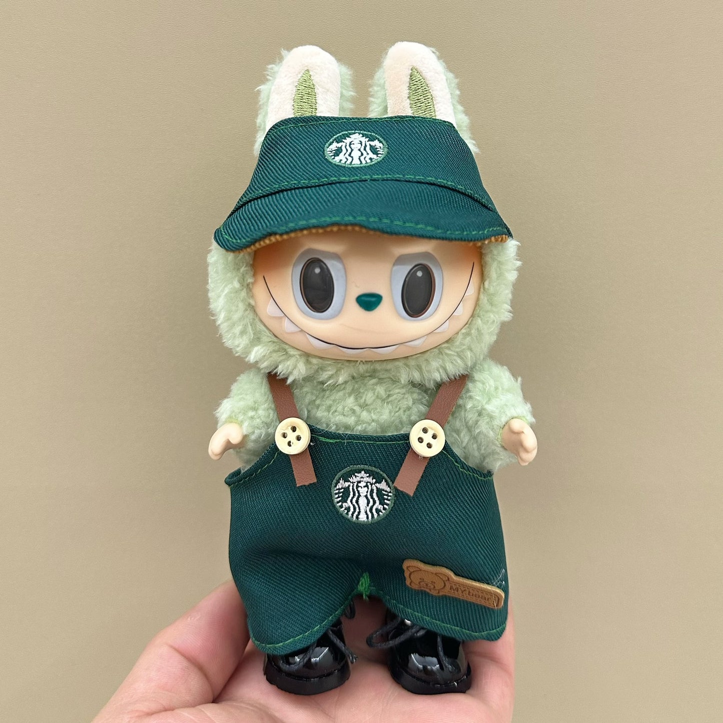 labubu doll clothes 17cm pull cloth clothes blind box doll skirt suit cute dress toy cross-border wholesale
