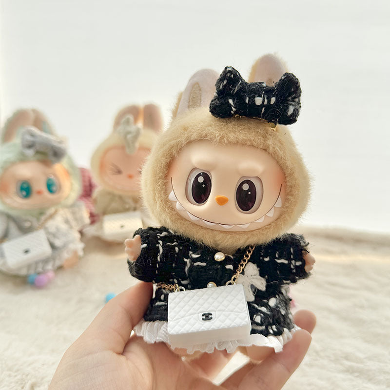 Labubu Doll Clothes Set - Classic Skirt Outfit for 1st & 2nd Gen Labubu