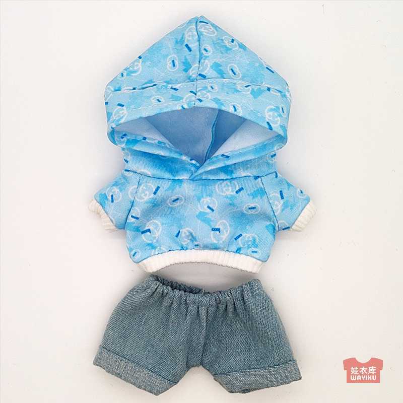 Leather Pilot 17cm Labubu Suit t Custom Wholesale Spot Labubu Keychain Baby Clothes Pendant