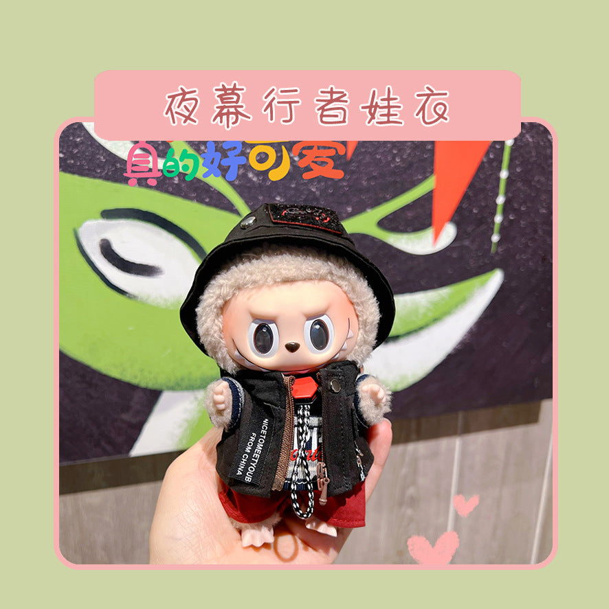 Labubu Doll Clothes for 17cm Vinyl Doll - Cute Outfits