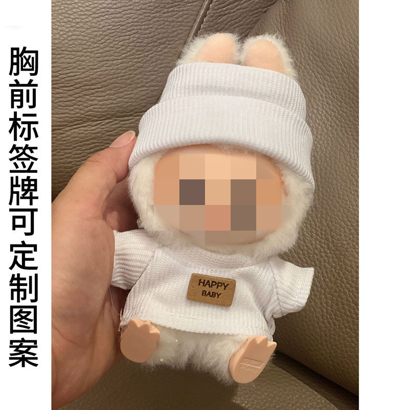 Labubu Doll Baby Clothes Outfit - 17cm Vinyl Doll Overalls Suit