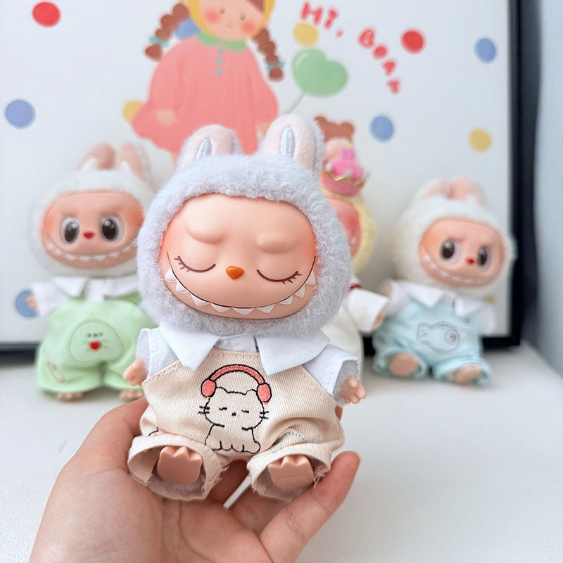 Labubu Doll Outfit Set - 15-17cm Cute Clothes & Accessories