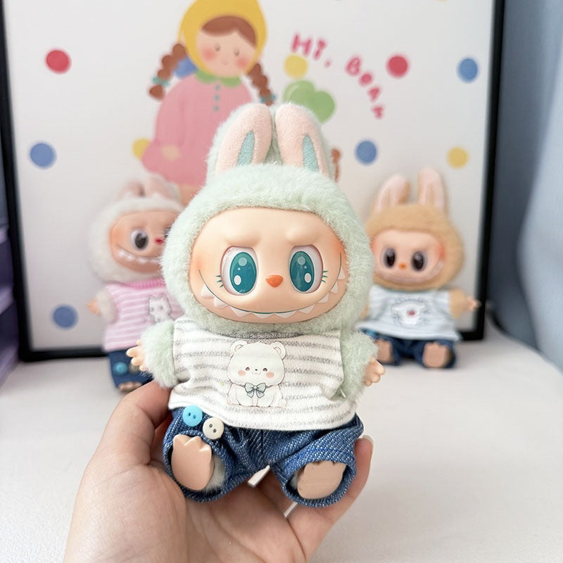 Labubu Doll Outfit Set - 15-17cm Cute Clothes & Accessories